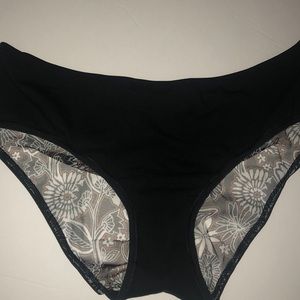 Victoria Secret sheer back floral panty size L